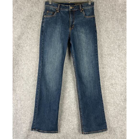 Lawman Denim - Lawman Jean Womens 9/10 Dark Wash Stretch Bootcut Mid Rise Western Cowgirl Rodeo